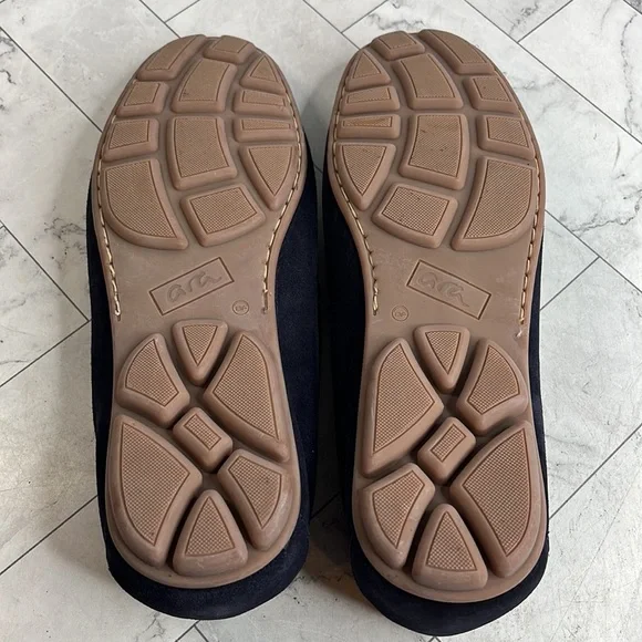 NWT ARA Mens Merrick Navy Suede Slip-On Moccasin Loafers Size 12